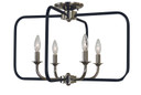 Semi-Flush Mts. Cage by Framburg ( 8 | 4913 PN/MBLACK Boulevard ) 