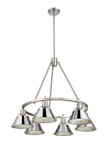 Mid. Chandeliers Metal Shade by Golden ( 62 | 3306-6 PW-CH Orwell ) 
