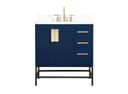 Plumbing Bath Chests/Vanities by Elegant Lighting ( 173 | VF48832MBL-BS Eugene ) 