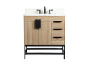 Plumbing Bath Chests/Vanities by Elegant Lighting ( 173 | VF48832MW-BS Eugene ) 