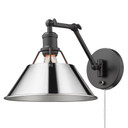 Lamps Wall by Golden ( 62 | 3306-A1W BLK-CH Orwell ) 