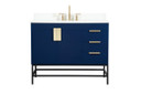 Plumbing Bath Chests/Vanities by Elegant Lighting ( 173 | VF48842MBL-BS Eugene ) 