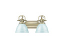 Bathroom Fixtures Two Lights by Golden ( 62 | 3602-BA2 AB-SF Duncan ) 
