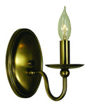 Sconces Single Candle by Framburg ( 8 | 1158 AB Quatrefoil ) 