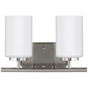 Bathroom Fixtures Two Lights by Generation Lighting ( 1 | 41161EN3-962 Oslo ) 