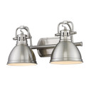 Bathroom Fixtures Three Lights by Golden ( 62 | 3602-BA2 PW-PW Duncan ) 