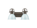 Bathroom Fixtures Two Lights by Golden ( 62 | 3602-BA2 RBZ-SF Duncan ) 
