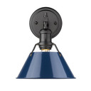 Sconces Directional/Cylinder by Golden ( 62 | 3306-BA1 BLK-NVY Orwell ) 