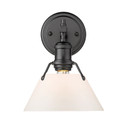 Sconces Directional/Cylinder by Golden ( 62 | 3306-BA1 BLK-OP Orwell ) 
