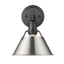 Sconces Directional/Cylinder by Golden ( 62 | 3306-BA1 BLK-PW Orwell ) 