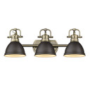 Bathroom Fixtures Three Lights by Golden ( 62 | 3602-BA3 AB-RBZ Duncan ) 