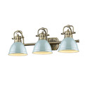 Bathroom Fixtures Three Lights by Golden ( 62 | 3602-BA3 AB-SF Duncan ) 