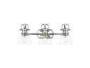 Bathroom Fixtures Three Lights by Golden ( 62 | 3602-BA3 CH-CLR Duncan ) 