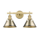 Bathroom Fixtures Two Lights by Golden ( 62 | 3306-BA2 BCB-AB Orwell ) 