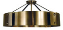 Semi-Flush Mts. Drum Shade by Framburg ( 8 | 5292 AB/MBLACK Lasalle ) 