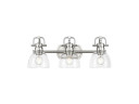 Bathroom Fixtures Three Lights by Golden ( 62 | 3602-BA3 PW-CLR Duncan ) 