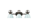 Bathroom Fixtures Three Lights by Golden ( 62 | 3602-BA3 RBZ-SF Duncan ) 