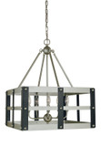 Mid. Chandeliers Candle by Framburg ( 8 | 5346 SP/MBLACK Metro Artisan ) 