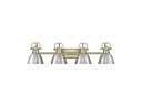 Bathroom Fixtures Four Lights by Golden ( 62 | 3602-BA4 AB-PW Duncan ) 