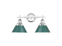 Bathroom Fixtures Two Lights by Golden ( 62 | 3306-BA2 CH-GN Orwell ) 