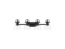 Bathroom Fixtures Four Lights by Golden ( 62 | 3602-BA4 BLK-CLR Duncan ) 