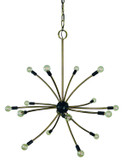 Large Chandeliers Starburst by Framburg ( 8 | L1076 AB/MBLACK Comet ) 