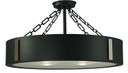 Semi-Flush Mts. Drum Shade by Framburg ( 8 | 2412 CH/PN Oracle ) 