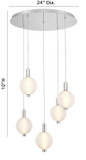 Mid. Chandeliers Multi-Port/Cascade by Eurofase ( 40 | 47208-025 Palmas ) 