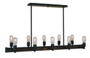 Linear/Island 4 Light + by Framburg ( 8 | 5402 MBLACK Modern Farmhouse ) 
