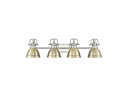 Bathroom Fixtures Four Lights by Golden ( 62 | 3602-BA4 PW-AB Duncan ) 