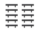 Specialty Items Cabinet Hardware by Elegant Lighting ( 173 | PL402-3-MB-10PK Dior ) 