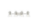 Bathroom Fixtures Four Lights by Golden ( 62 | 3602-BA4 PW-CLR Duncan ) 