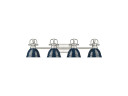 Bathroom Fixtures Four Lights by Golden ( 62 | 3602-BA4 PW-NVY Duncan ) 