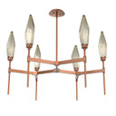 Mid. Chandeliers Glass Up by Hammerton Studio ( 404 | CHB0050-37-BB-CB-001-L1 Rock Crystal ) 