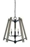 Mid. Chandeliers Candle by Framburg ( 8 | L1137 MBLACK Meredith ) 