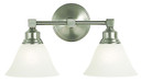 Bathroom Fixtures Two Lights by Framburg ( 8 | 2422 BN/WH Taylor ) 