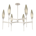 Mid. Chandeliers Glass Up by Hammerton Studio ( 404 | CHB0050-37-BS-CB-001-L3 Rock Crystal ) 