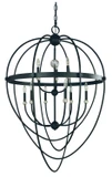 Large Chandeliers Sphere by Framburg ( 8 | L1154 MBLACK Elizabeth ) 
