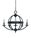 Mid. Chandeliers Candle by Framburg ( 8 | L1155 MBLACK Aurora ) 