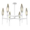 Mid. Chandeliers Glass Up by Hammerton Studio ( 404 | CHB0050-37-CS-CB-001-L3 Rock Crystal ) 