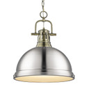 Pendants Metal Shade by Golden ( 62 | 3602-L AB-PW Duncan ) 