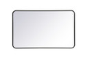 Mirrors Rectangle/Square by Elegant Lighting ( 173 | MR802440BK Evermore ) 