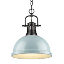 Pendants Metal Shade by Golden ( 62 | 3602-L BLK-SF Duncan ) 