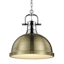 Pendants Metal Shade by Golden ( 62 | 3602-L CH-AB Duncan ) 
