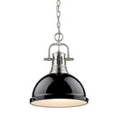 Pendants Metal Shade by Golden ( 62 | 3602-L PW-BK Duncan ) 