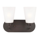 Bathroom Fixtures Two Lights by Generation Lighting ( 1 | 4415202-710 Kerrville ) 
