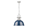Pendants Metal Shade by Golden ( 62 | 3602-L PW-NVY Duncan ) 