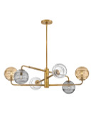 Mid. Chandeliers Glass Up by Fredrick Ramond ( 138 | FR30506HBR Oberon ) 
