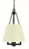 Mini Chandeliers Drum Shade by Framburg ( 8 | 5604 MBLACK Bistro ) 