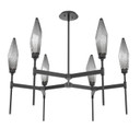 Mid. Chandeliers Glass Up by Hammerton Studio ( 404 | CHB0050-37-MB-CS-001-L1 Rock Crystal ) 